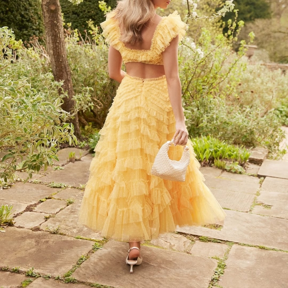Needle & Thread Sunshine Ruffle Midi Dress